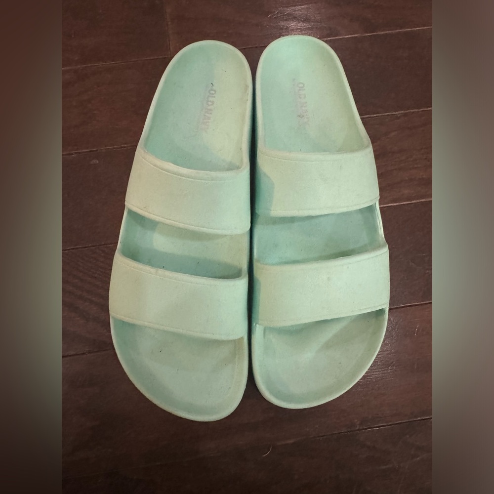 Old navy Light teal flip flop sandals slides